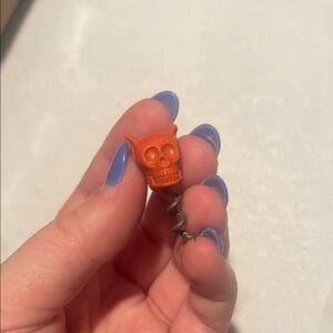 Vtg Rare 1912 Small Hall's Red Devil Skull Corkscrew